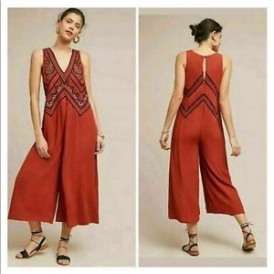 Maeve Anthropologie Boho Flowy jumpsuit